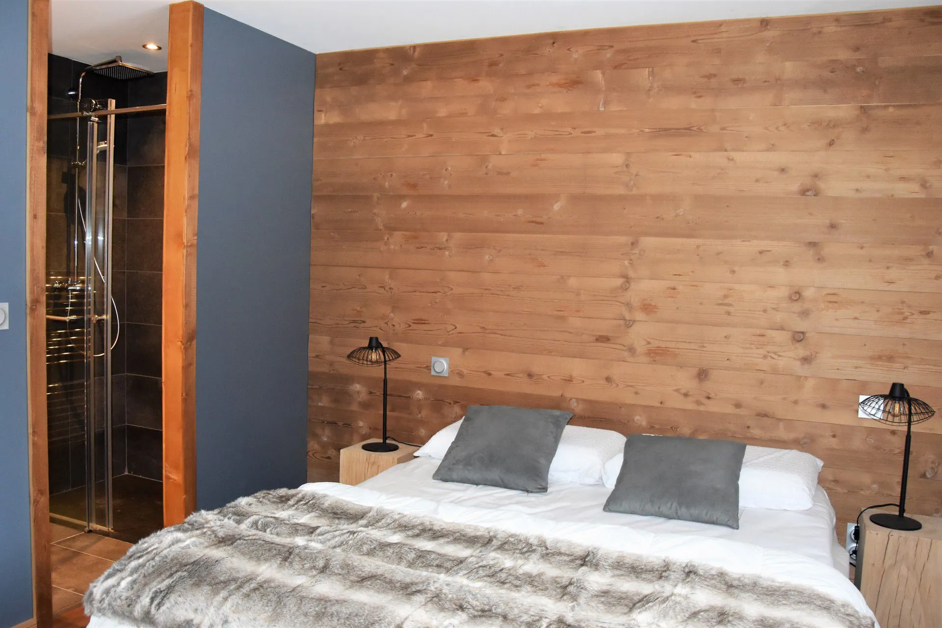 Chambre double confortable, chalet Vanoise
