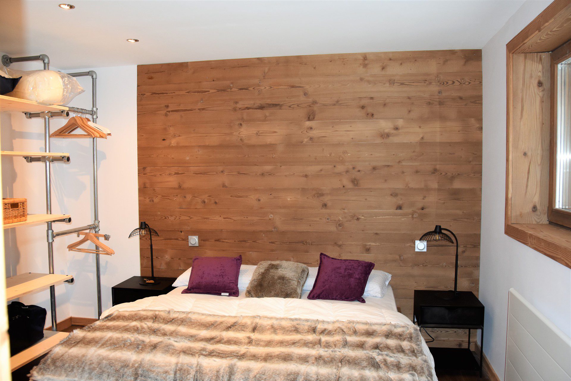 Chambre double, location chalet Pralognan-la-Vanoise