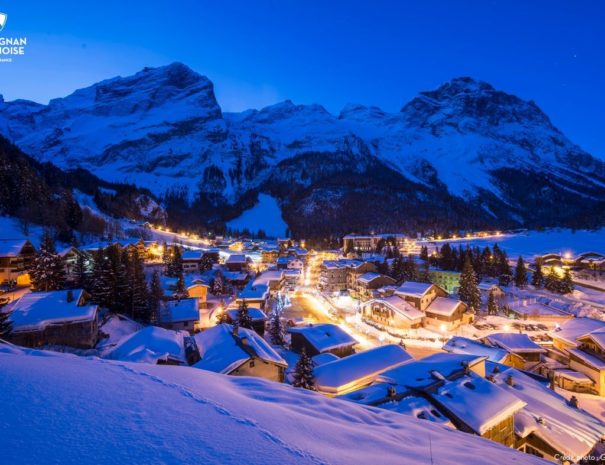 Vue panoramique sur Pralognan-la-Vanoise et le Parc National de la Vanoise